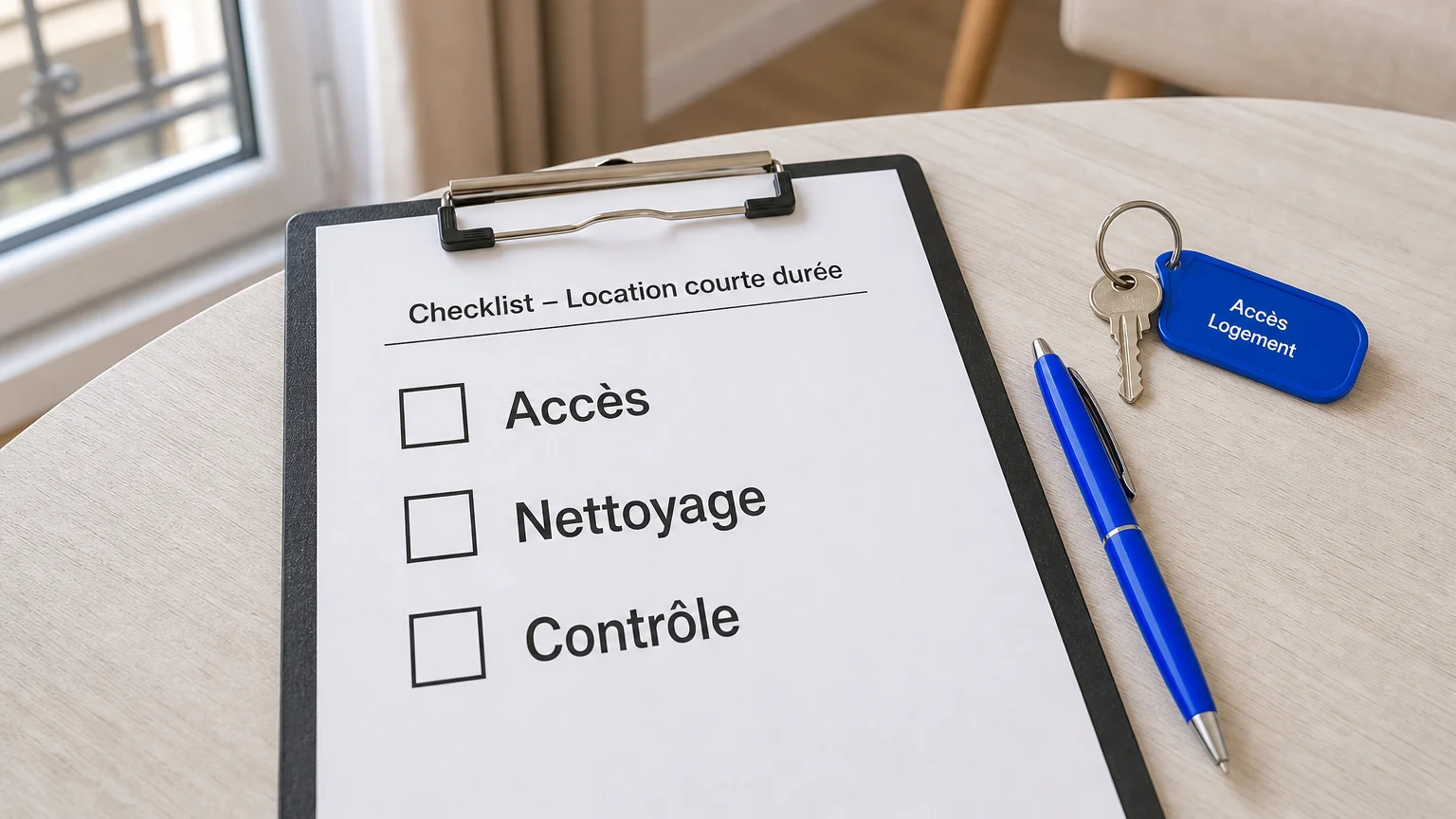Checklist en français pour organiser le ménage d’une location courte durée
